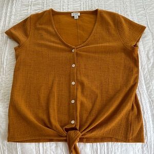 women’s J. crew tie canvas shirt